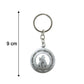 Premium Metal Round Mahakal Keychain 1 Pc
