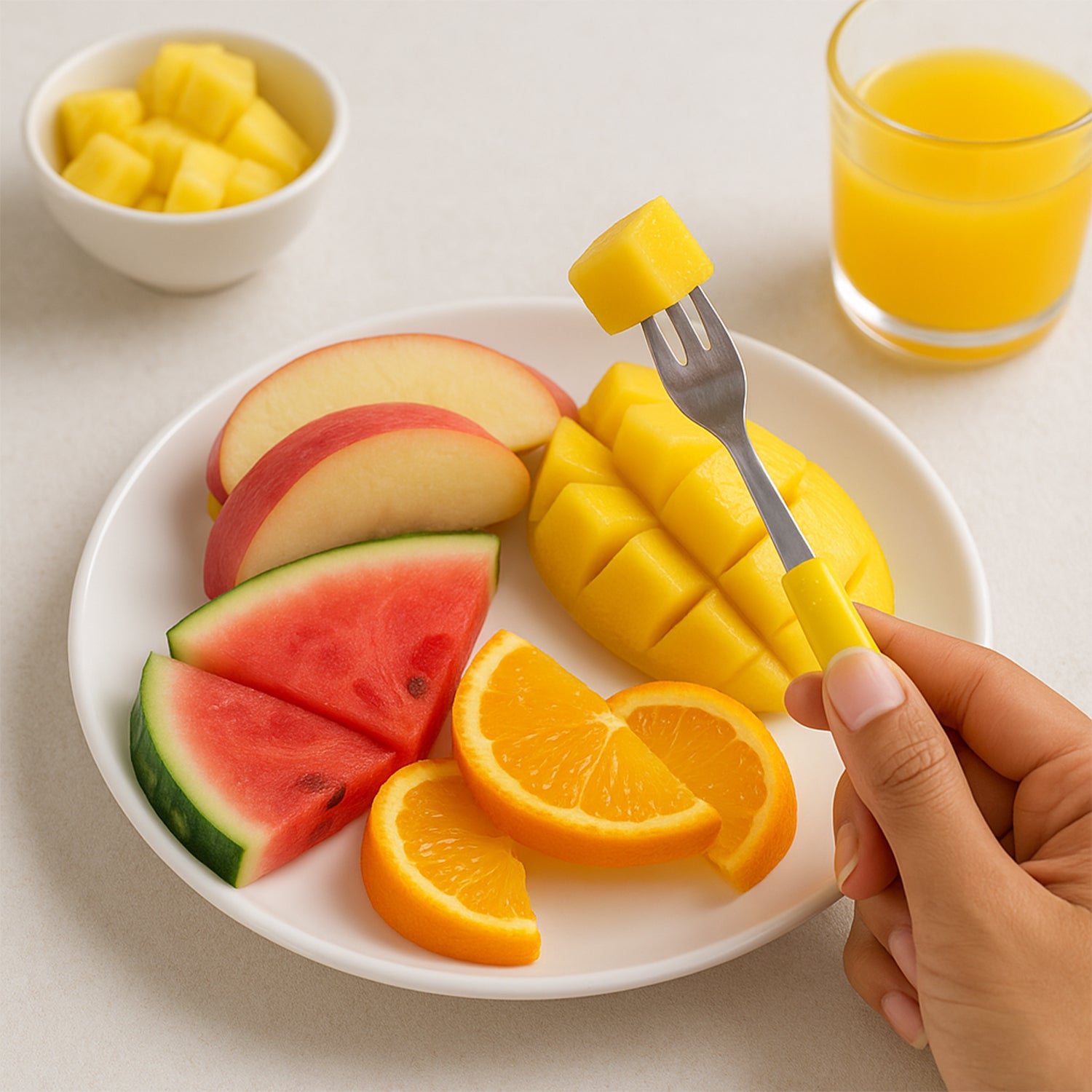 Supermom Premium Stainless Steel Big Fork (6 Pc  Set)