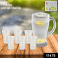 Apex Unbreakable Lemon Jug Set With 6 Glasses  1200ml Jug + 300ml Glasses Approx
