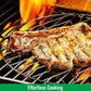 Kitchen Square Stainless Steel Roaster Jali, Barbecue Grill with Wooden Handle