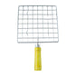 Kitchen Square Stainless Steel Roaster Jali, Barbecue Grill with Wooden Handle