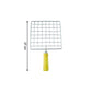 Kitchen Square Stainless Steel Roaster Jali, Barbecue Grill with Wooden Handle