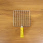 Kitchen Square Stainless Steel Roaster Jali, Barbecue Grill with Wooden Handle