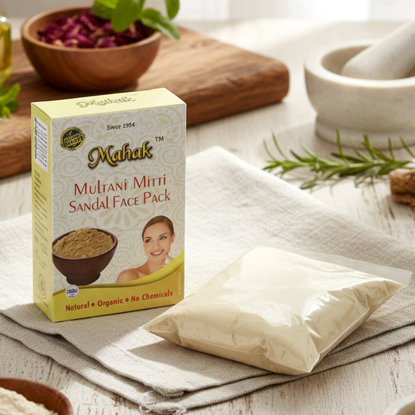 Herbal Multani Mitti And Sandal Face Pack  80 Gm
