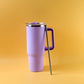 Konvex Large Capacity Insulated Tumbler Mug with Handle and Straw 1200 ML Approx