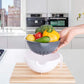 Multipurpose 2 In 1 Vegetable Washing Bowl With Strainer (1 Pc)