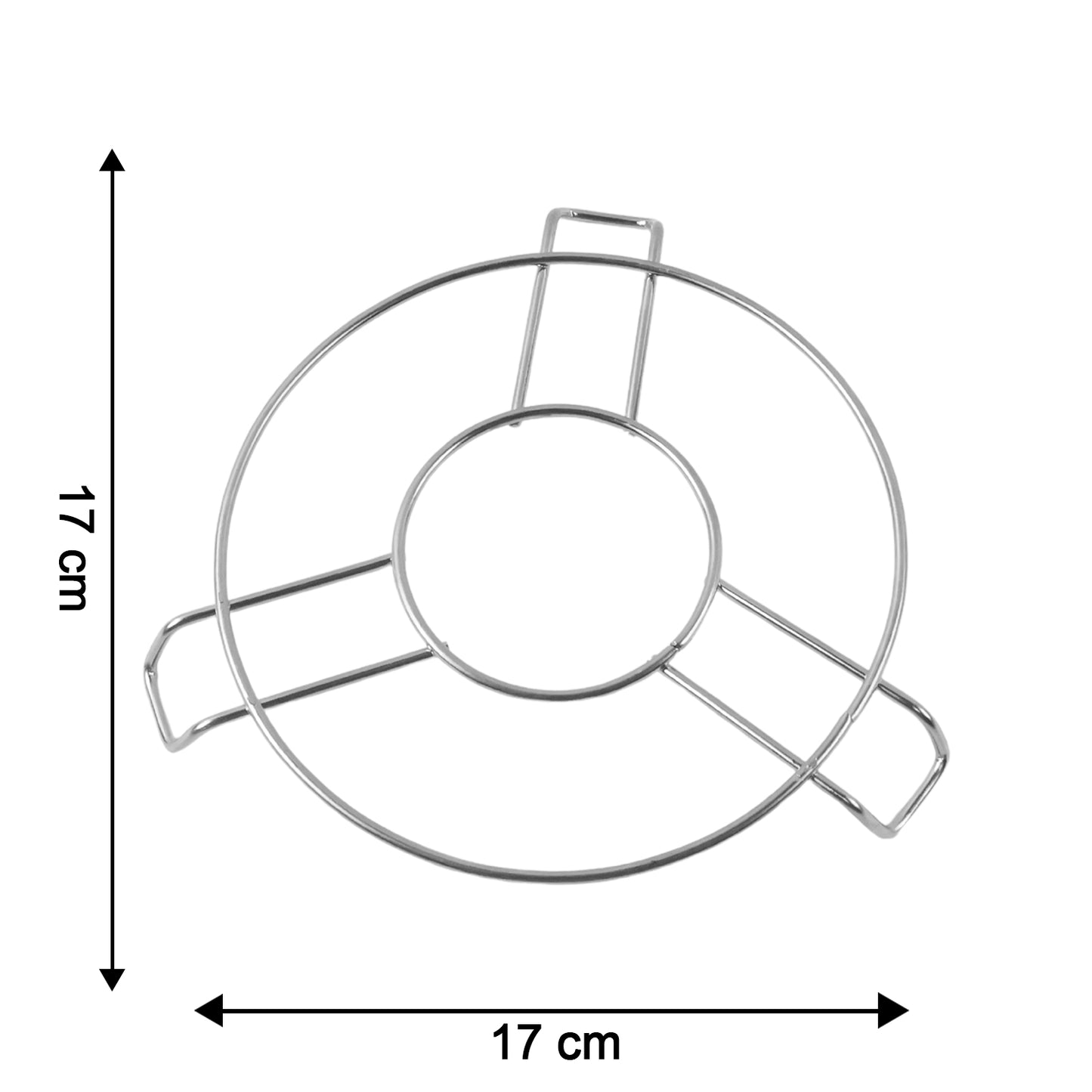 Stainless Steel Round Table Ring Hot Pot Stand (1 Pc)