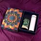 Effete Kulfi Almonds Gift Hamper Golden With Bottle (2 Pc Set)