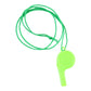 Plastic Sports Whistle With Neck Lanyard Loud Safety Whistle (1 Pc Mix Color)