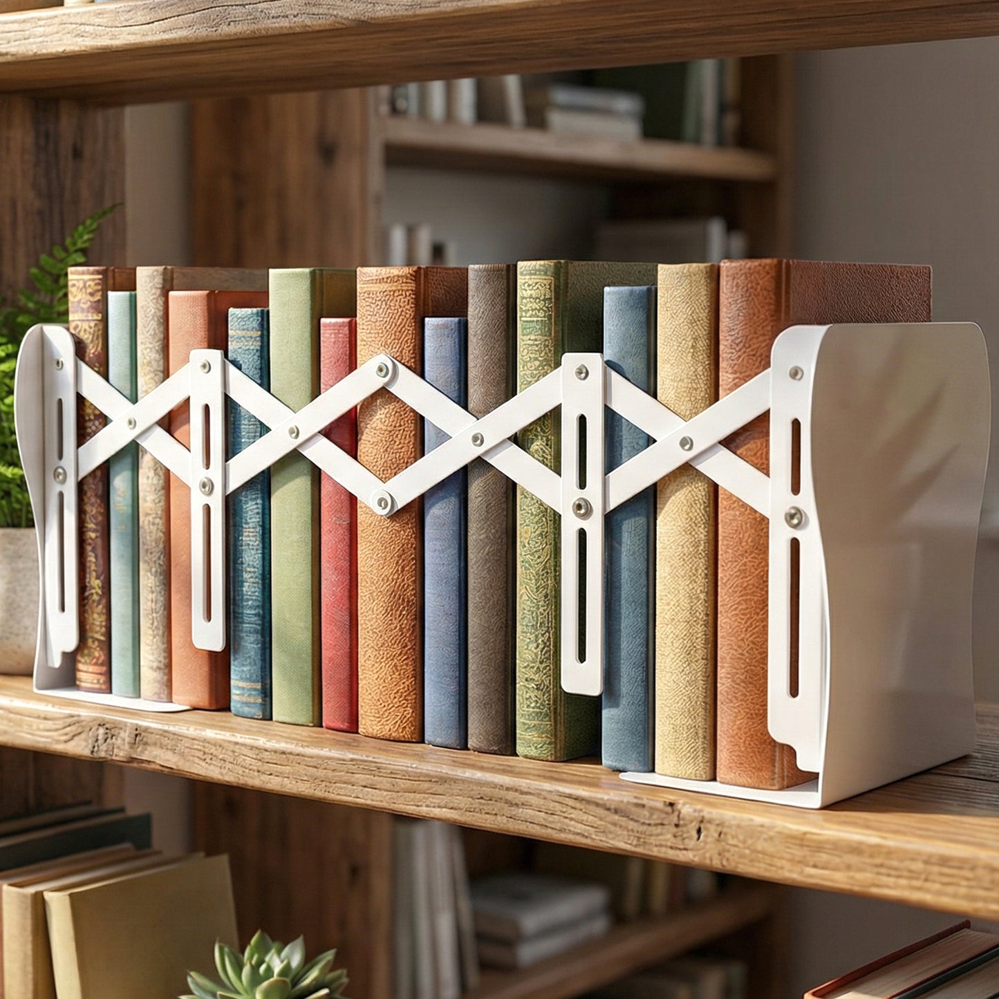 Adjustable Telescopic Iron Desk Book Stand (1 Pc)