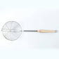 Stainless Steel Frying Skimmer Strainer With Wooden Handle (1 Pc 45 Cm)