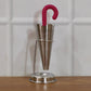 Stainless Steel Umbrella Tea Strainer with Stand Drip Tray Reusable Tea Infuser Filter (1 Pc)