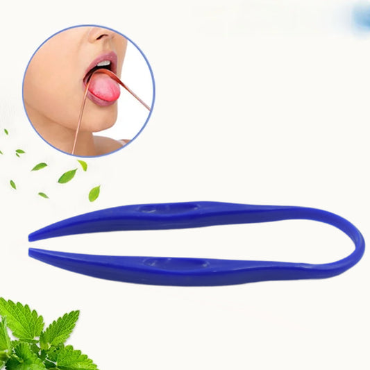 Plastic Tongue Cleaner For Kids  Adults  Tongue Scraper For Bad Breath Maintain Oral Hygiene For Daily Use  For Fresh Breath  Bacteria Removal  Improved Taste Plastic With Handle Tongue Cleaner (1 Pc )