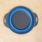 Foldable Silicone Strainer  Space-saving Kitchen Drainer With Handles