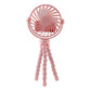 Portable Rechargeable Led Light Fan With Flexible Tripod Stand (1 Pc)