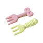 Cute Mini Fork Shaped Hair Clips Set For Girls And Women (4 Pc)