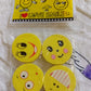 4564 Cute Smile Emoji Erasers Cute Smile Face Rubber Eraser Dentist Dental Clinic School Kid For School Going Kidsbirthday Party Return Gift Set (4pc Set)