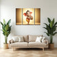 Ganesha 3 Panel Mdf Wall Frame Home Decor Religious Art 16.5x12in (1 Pc)