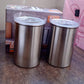 Multipurpose Stainless Steel Airtight Containers With See Through Lid (2 Pc Set  1000 Ml)