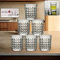 Premium Crystal-style Glass Tumbler Set (6 Pc  210 Ml)