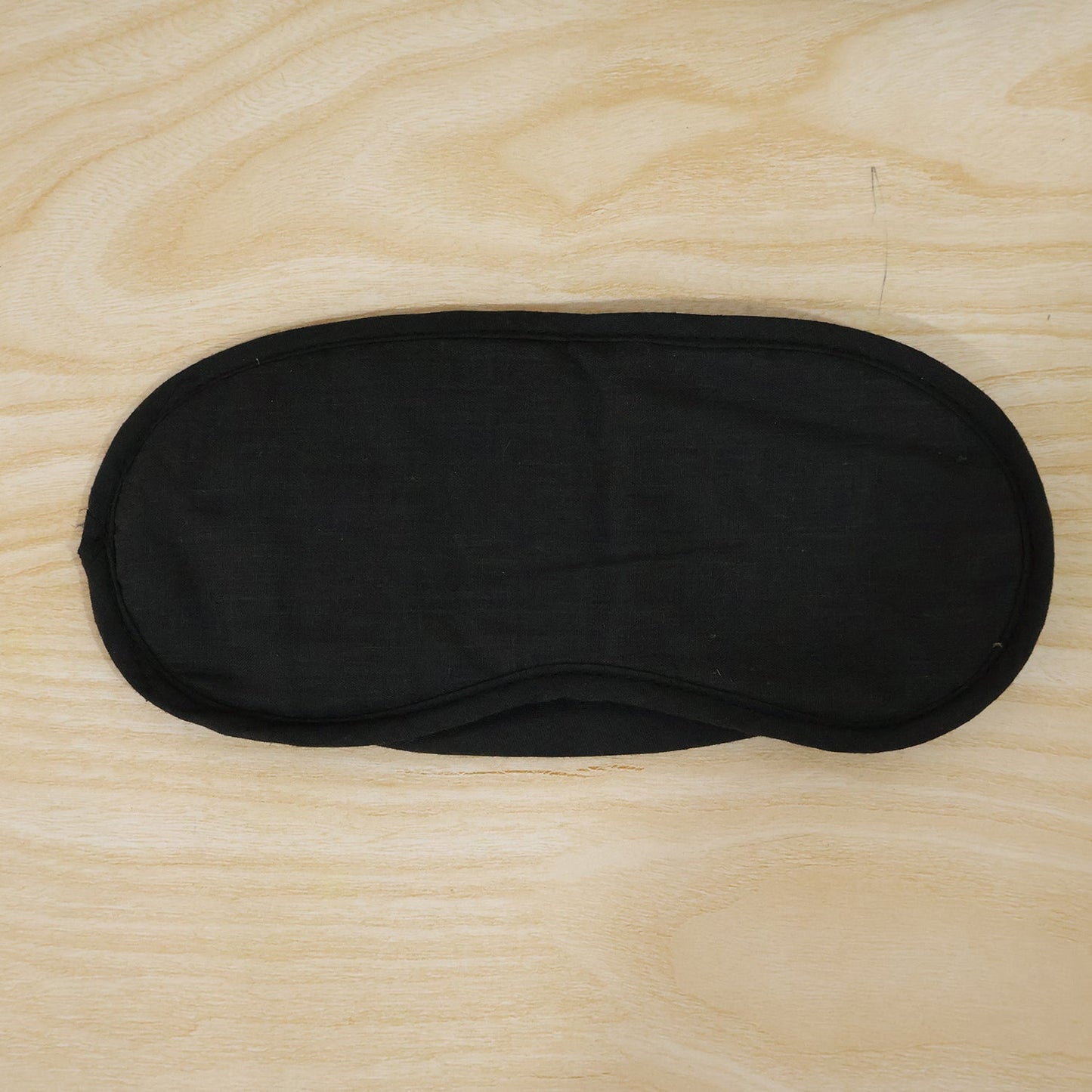 Soft Black Fabric Sleeping Eye Mask For Flight Travel And Night Rest (1 Pc)