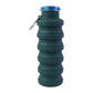 Silicone Foldable Collapsible Leak Proof Travel Sports Water Bottle 500ml (1 Pc)