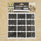 Fancy Shape Chalkboard Sticker Labels With Marker Pen Jar Labels (1 Set)