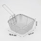 Stainless Steel Deep Fryer Basket With Long Handle (1 Pc)