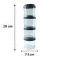 Multipurpose Multi Connecting Stackable Storage Container Set (4 Pc)
