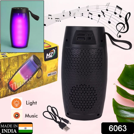 6063 Wireless Bluetooth Speaker Disco Light Speaker For Traveling  Party   Home  Office Use Best Speaker