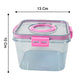 8262 High Quality Plastic Food Storage Container Clear Washable Refrigerator Food Box Food Container Fruit Box Container With Lid (1400 Ml)