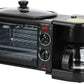 3 in 1 Breakfast Maker Portable Toaster Oven, Grill Pan & Coffee Maker Full Breakfast Ready at One Go
