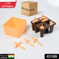 Pink kulfi mold with sicle sticks