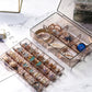 Dustproof acrylic jewellery case 2 layers for earrings and small accessories India