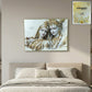 Premium Radha Krishna Royal White Gold Finish Wall Art Frame (1 Pc, 60x45 Cm)