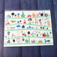 Colorful Cartoon Printed Dining Table Placemats For Kids (4 Pc  40x30 Cm)