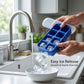 Multipurpose Square Ice Cube Tray With Lid (1 Pc 17x9 Cm 8 Grid)