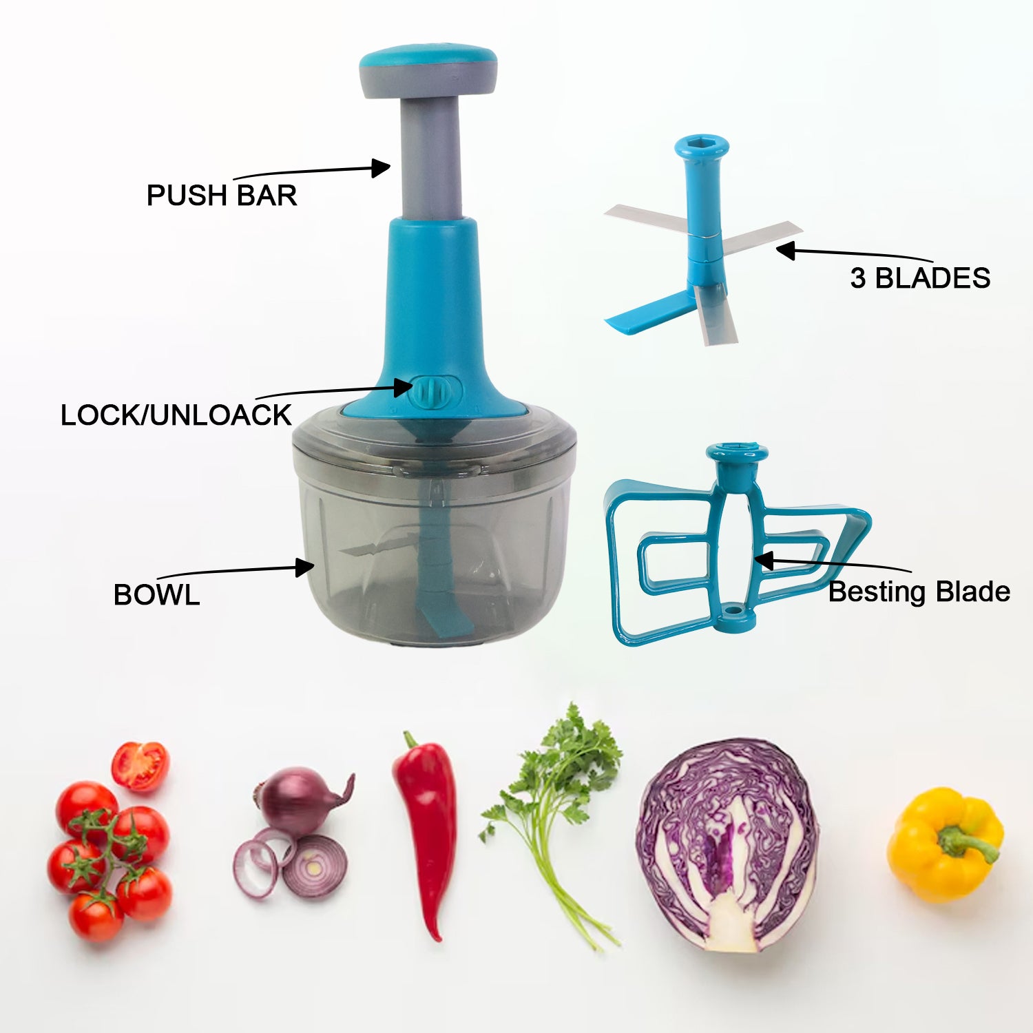 Supermom Premium Tringo Push Chopper (1 Pc)