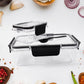 Plastic Kitchen Storage Container Big 800 Ml  Small 250 Ml With Air Seal Lock Lid  Spoon