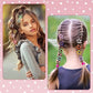 Metal Printed Star Shape Hair Clips (10 Pcs Set)