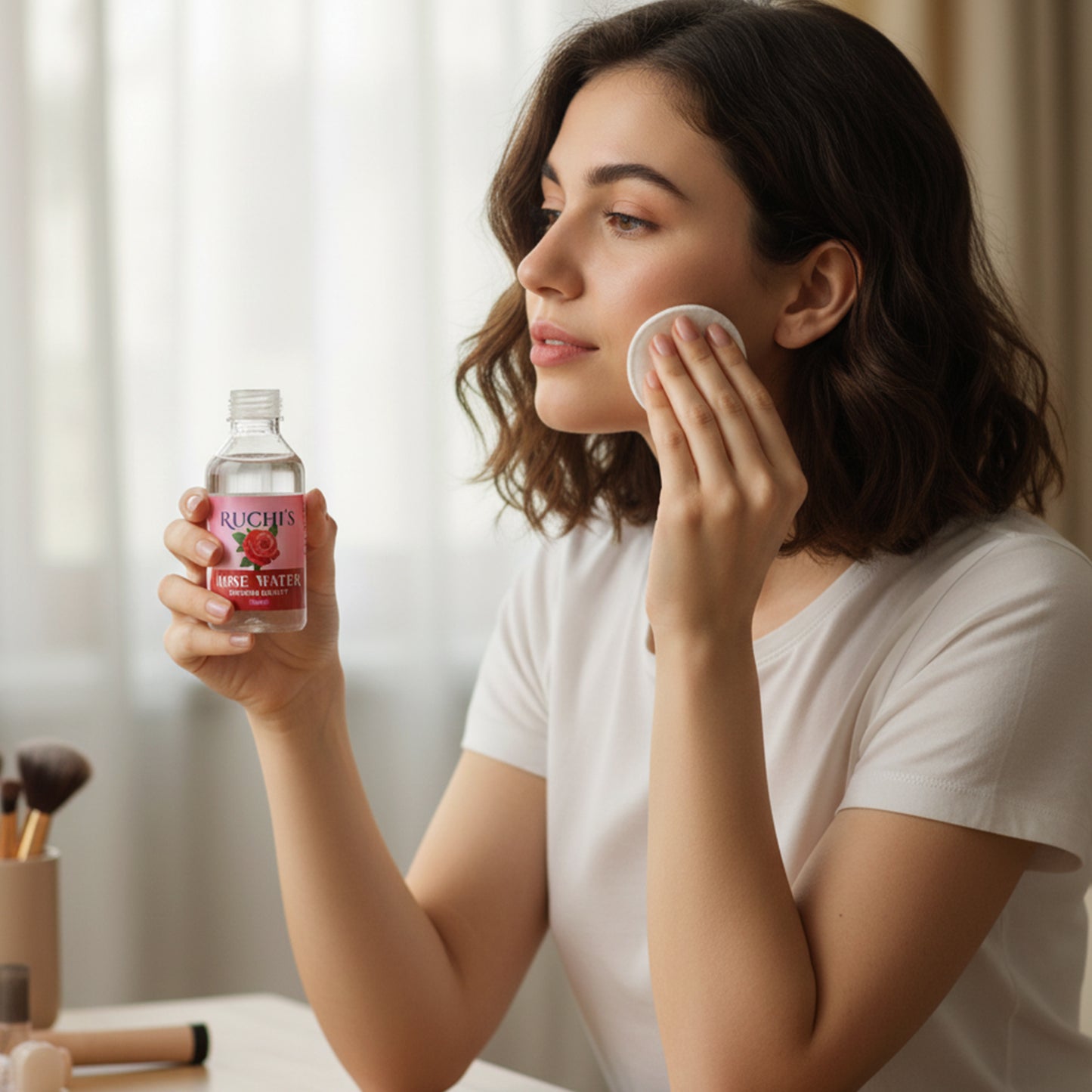 Premium Rose Water Skin Toner And Face Mist (1 Pc 100 Ml)