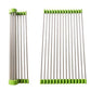 2064 Foldable Drain Rack Kitchen Sink Roll Up Dish Drying Rack Portable Dish Rack
