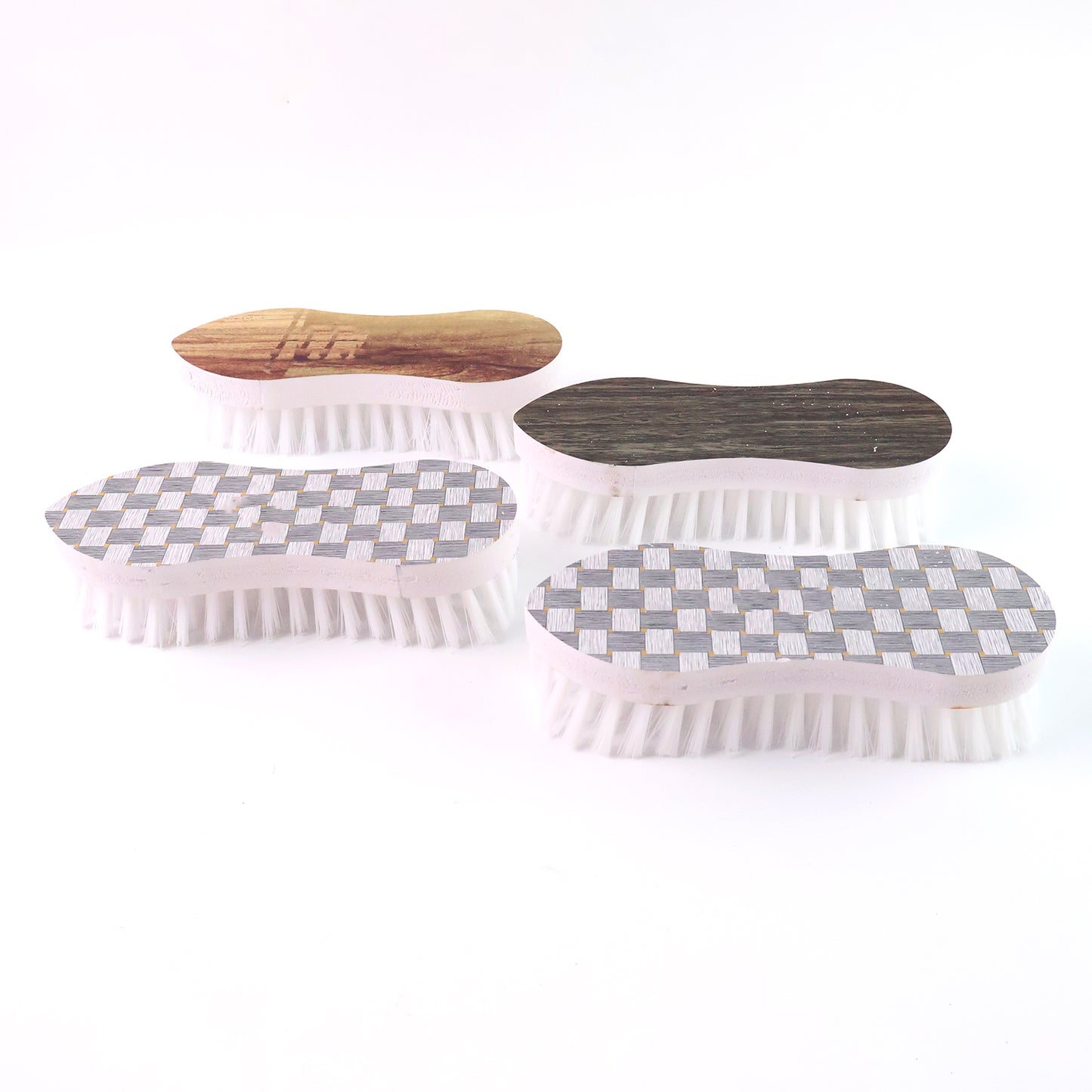 Veepee Ergonomic Curved Laundry Brush Set (4 Pc)