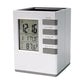Multifunction Cube Digital Desk Clock With Pen Holder (1 Pc)