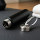 Portable Stainless Steel Water Bottle With Strap (Approx 250ml)
