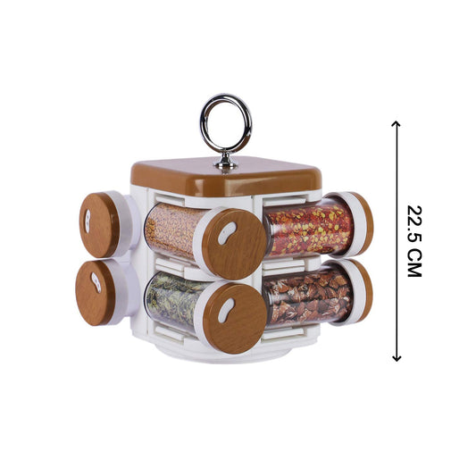 8117 Ganesh Storewell Plastic Spice Rack - Set Of 8