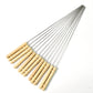 2224 Bbq Tandoor Skewers Grill Sticks For Barbecue (Pack Of 12)