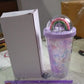 Plastic sipper bottle with glow light