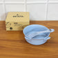 Wheat Straw Kids Soup Bowl With Matching Spoon (240ml 1 Set )