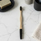 Natural Bamboo Toothbrush With Soft Charcoal Bristles (1 Pc)